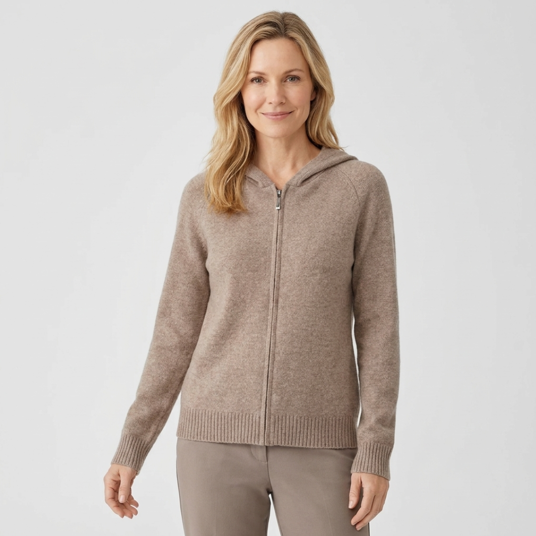Emily | Hooded Zip-Up Cardigan