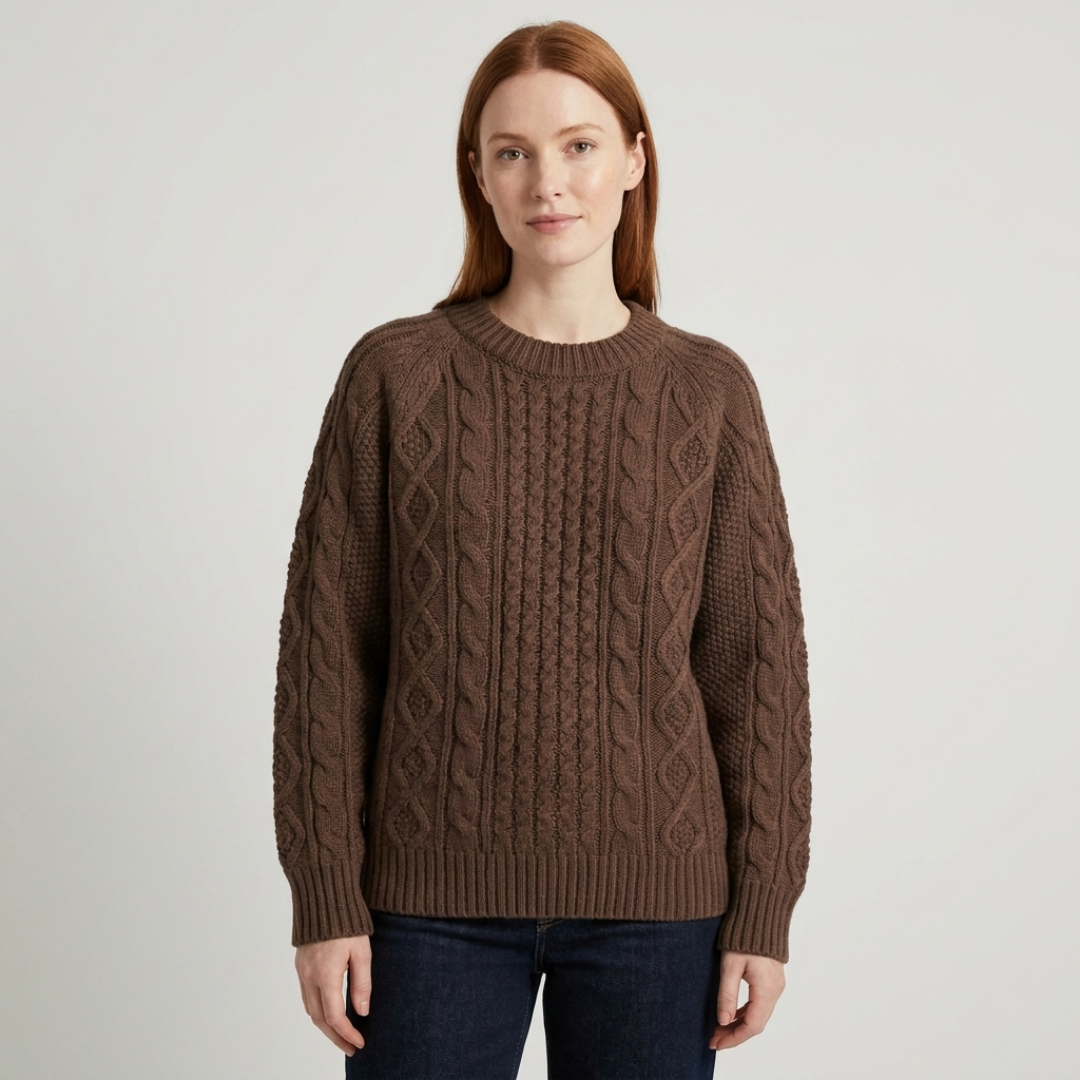 Madison | Cable Detail Crewneck Sweater