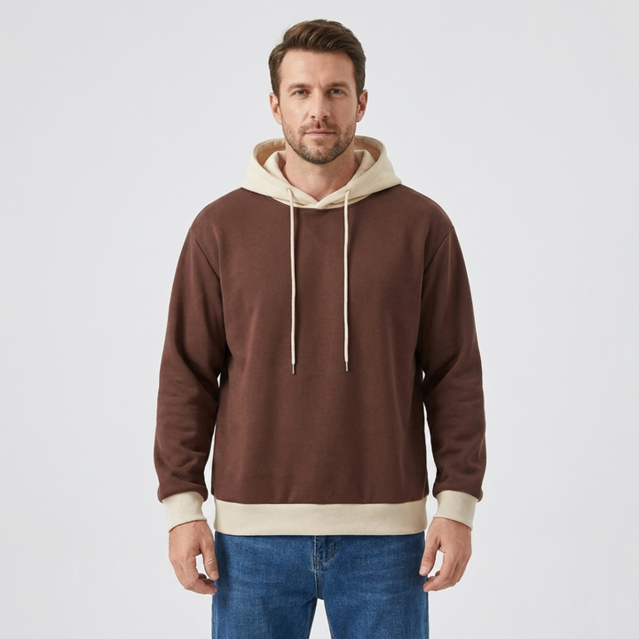 Cameron | Contrast Trim Pullover Hoodie