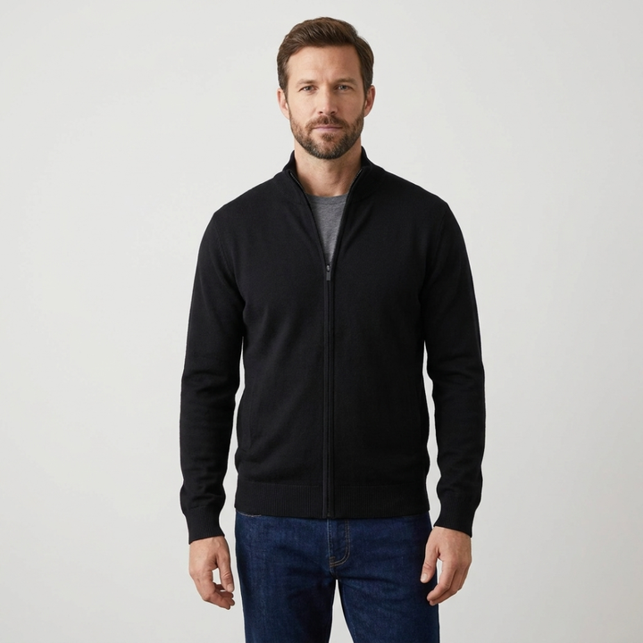 Nathan | Stand Collar Zip-Up Jacket