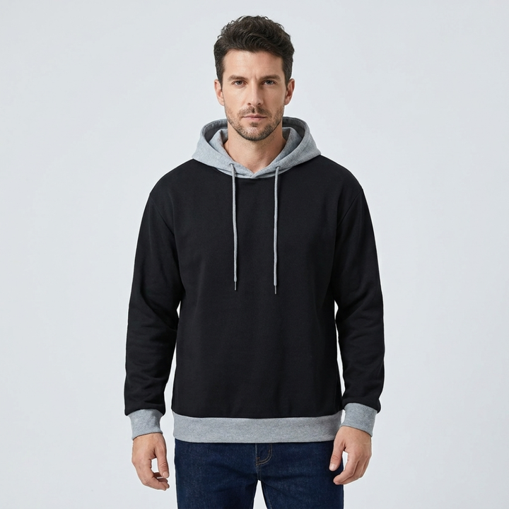 Cameron | Contrast Trim Pullover Hoodie