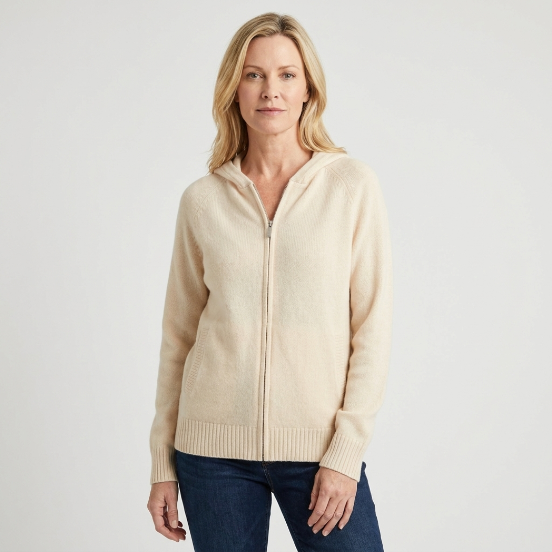 Emily | Hooded Zip-Up Cardigan