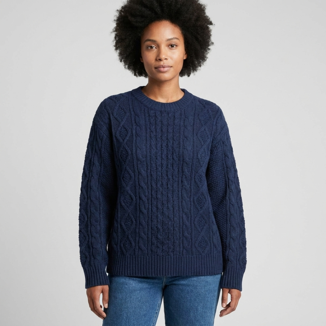Madison | Cable Detail Crewneck Sweater