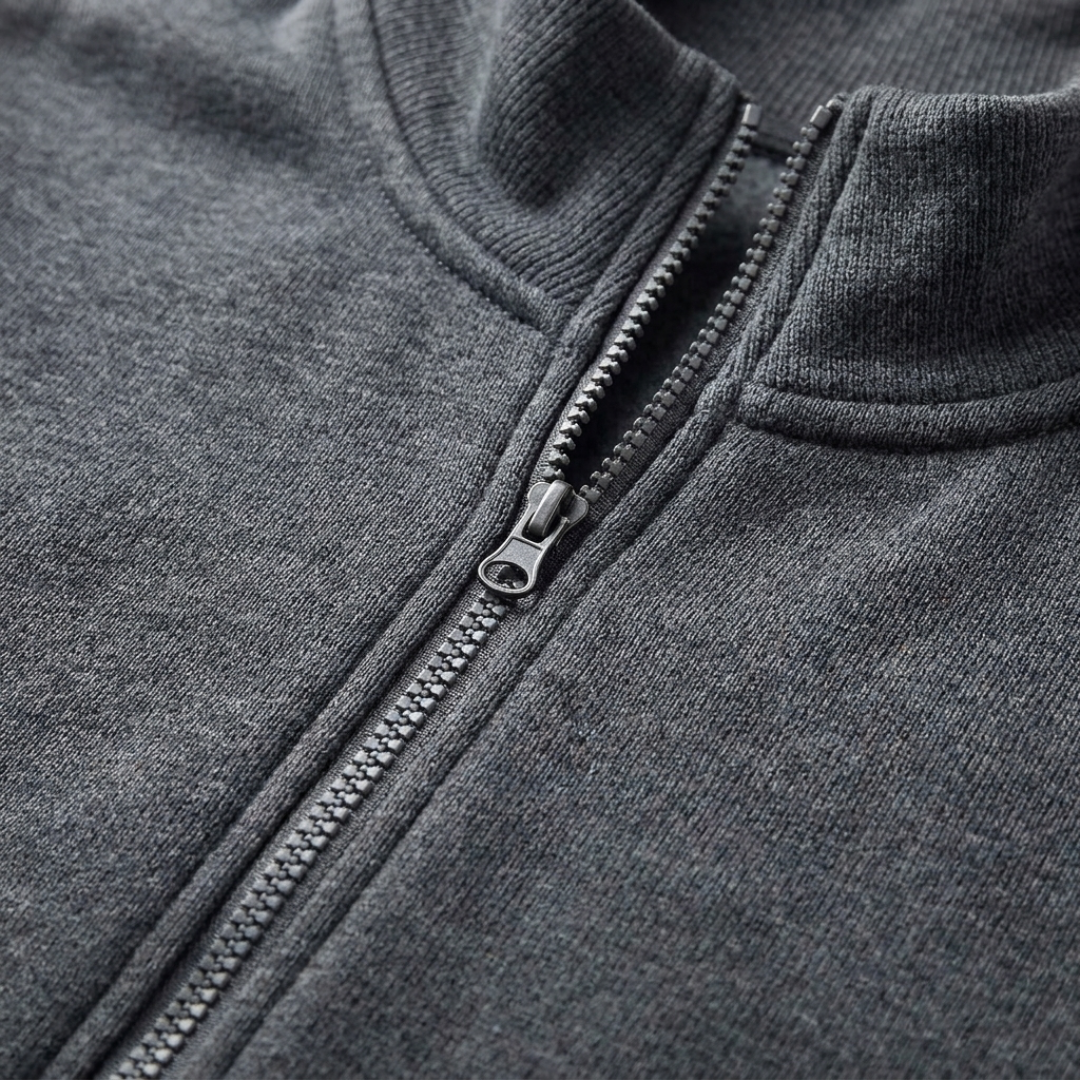 Nathan | Stand Collar Zip-Up Jacket