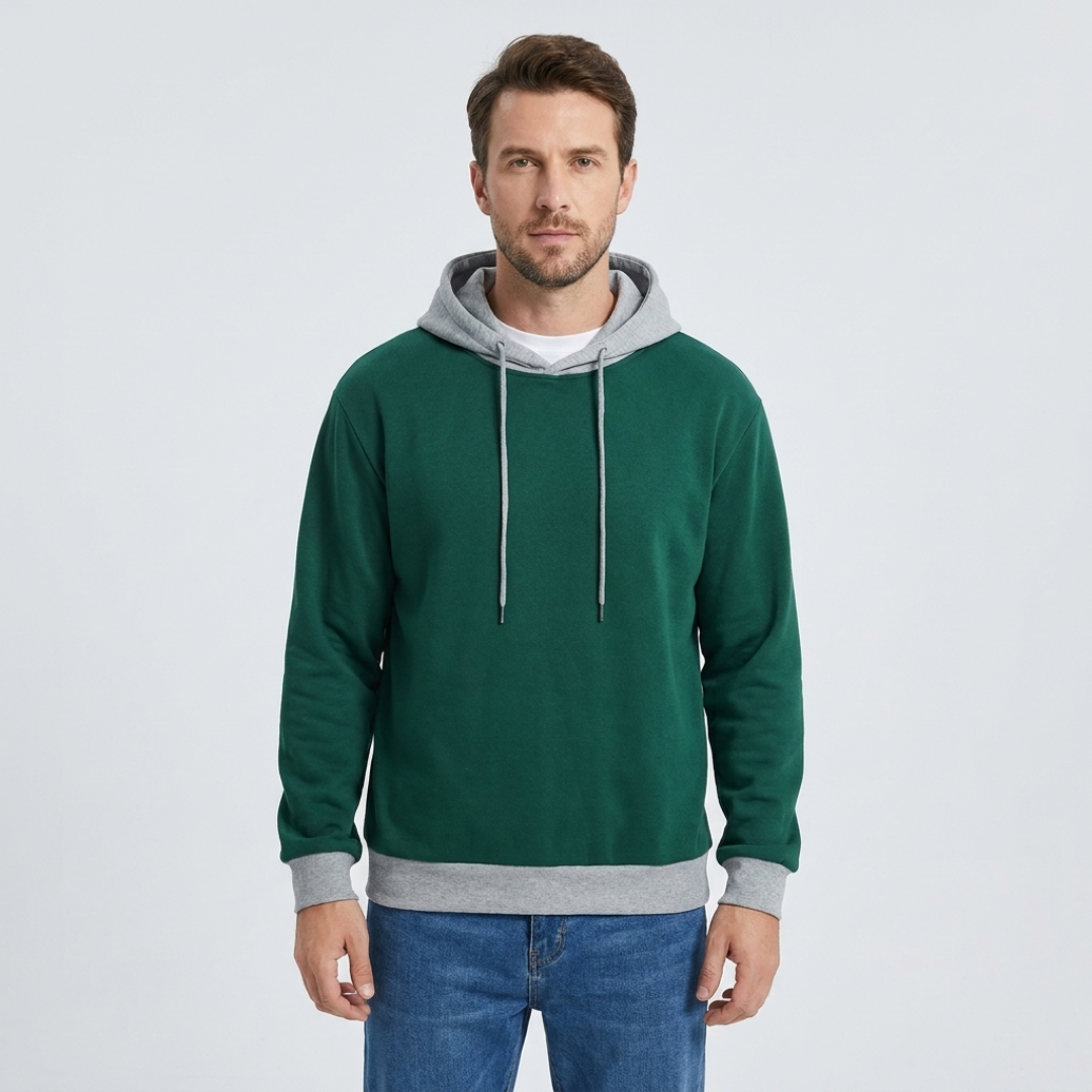 Cameron | Contrast Trim Pullover Hoodie