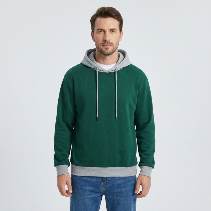 Cameron | Contrast Trim Pullover Hoodie