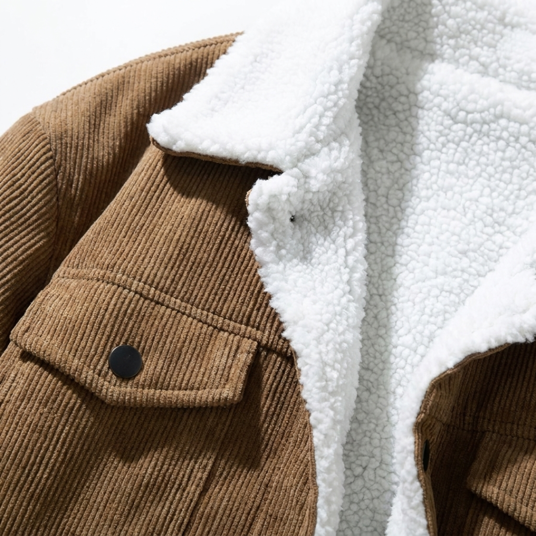 Ryan | Contrast Collar Trucker Jacket